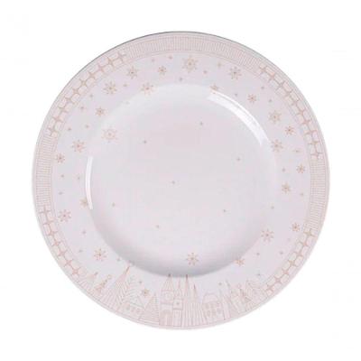 Kit Jogo Pratos Rasos Jantar 2pçs 2 Pessoas Capodanno 28cm