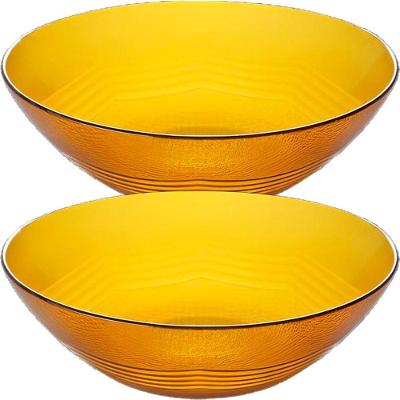 Kit 6 Tigela Sobremesa Bowl Pequena âmber Em Vidro De 600ml