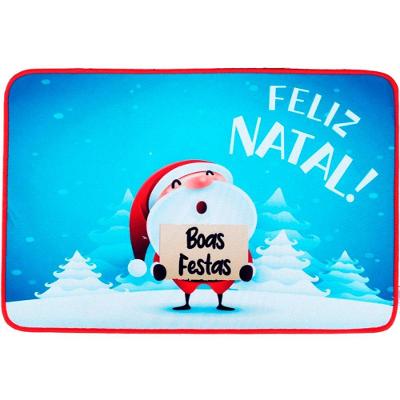 Tapete Capacho Porta Enfeite Boas Festas Decoração 39x59cm