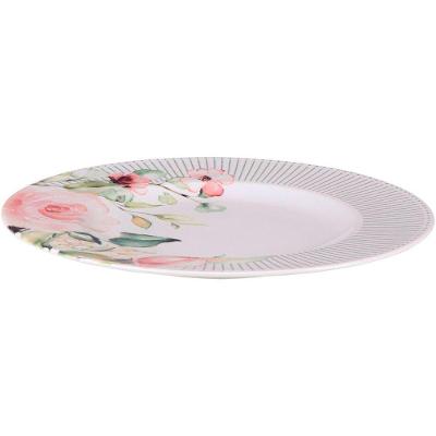 Kit Jogo Prato Raso Jantar 6pçs 6 Pessoas Chá Ornatta 28cm