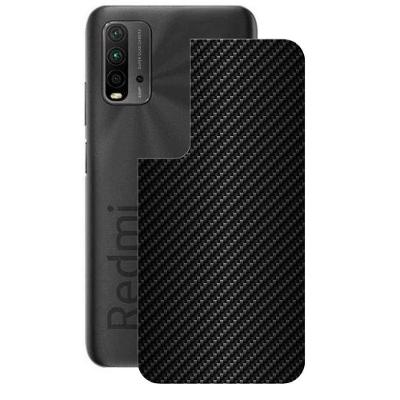 Película Para Xiaomi Redmi 9t - Traseira De Fibra De Carbono Preta - Gshield