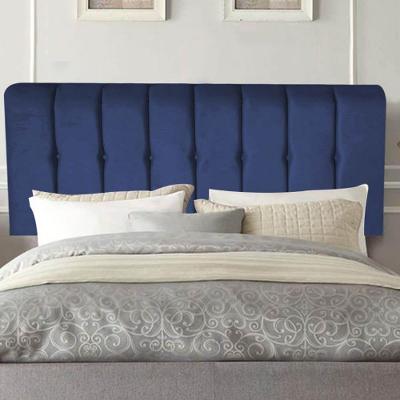 Painel Estofada Kiara 140cm Casal Box Quarto Suede Azul Marinho - Gat Magazine