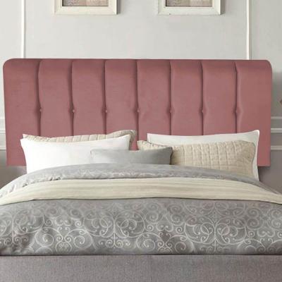 Painel Estofada Kiara 140cm Casal Box Quarto Suede Rose Gold - Gat Magazine