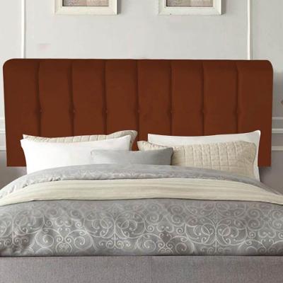 Painel Estofada Kiara 140cm Casal Box Quarto Suede Terracota Telha - Gat Magazine