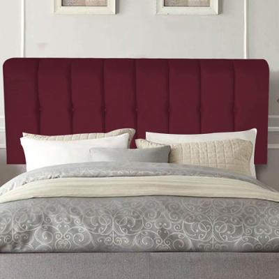Painel Estofada Kiara 140cm Casal Box Quarto Suede Bordô - Gat Magazine