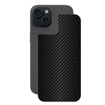 Película Para Iphone 15 Plus - Traseira De Fibra De Carbono Preta - Gshield