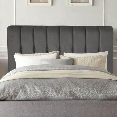 Cabeceira Estofada Kiara 140cm Casal Box Quarto Corino Cinza - Gat Magazine