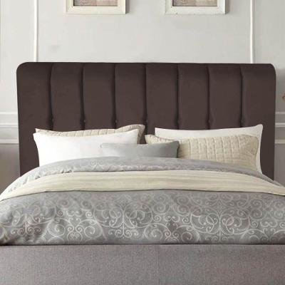 Cabeceira Estofada Kiara 160cm Queen Size Box Quarto Suede Marrom - Gat Magazine