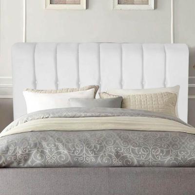 Cabeceira Estofada Kiara 140cm Casal Box Quarto Suede Branco - Gat Magazine