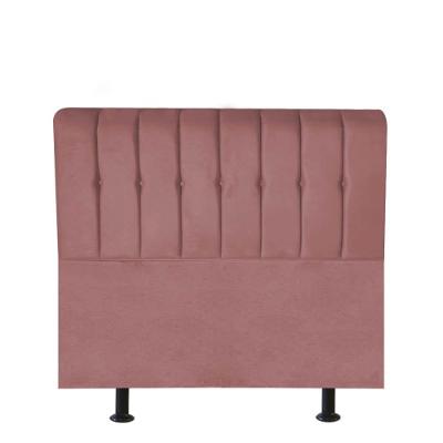 Cabeceira Estofada Kiara 90cm Solteiro Box Quarto Suede Rose Gold - Gat Magazine