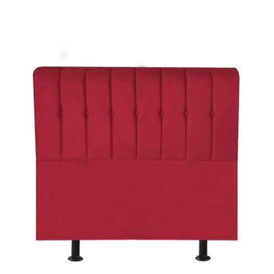 Cabeceira Estofada Kiara 100cm Solteiro Box Quarto Corino Vermelho - Gat Magazine