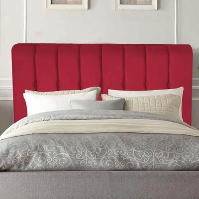 Cabeceira Estofada Kiara 195cm King Size Box Quarto Suede Vermelho - Gat Magazine