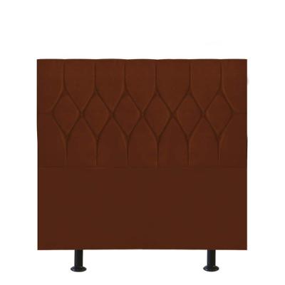 Cabeceira Estofada Istambul Capitonê 90cm Solteiro Box Quarto Suede Terracota Telha - Gat Magazine