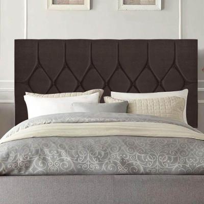 Cabeceira Estofada Istambul Capitonê 160cm Queen Size Box Quarto Corino Marrom - Gat Magazine