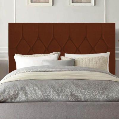 Cabeceira Estofada Istambul Capitonê 160cm Queen Size Box Quarto Suede Terracota Telha - Gat Magazine