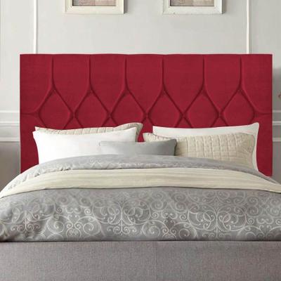 Cabeceira Estofada Istambul Capitonê 140cm Casal Box Quarto Suede Vermelho - Gat Magazine