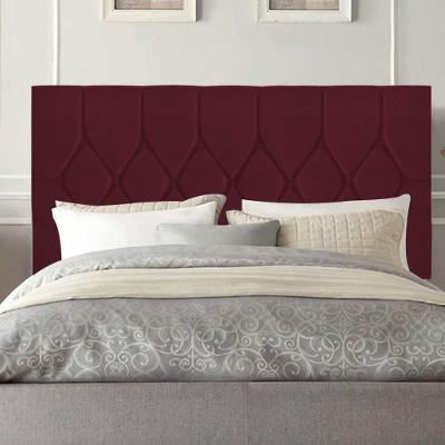 Cabeceira Estofada Istambul Capitonê 140cm Casal Box Quarto Suede Bordô - Gat Magazine