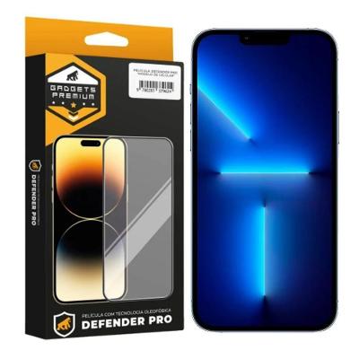 Película Para Iphone 13 Pro Max - Defender Pro - Preta - Gshield