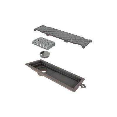 Ralo Linear Novii Seco 6083 25cm Saída Na Extremidade Com Tampa Oculta 6083