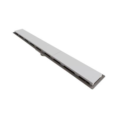 Ralo Linear Novii Seco 8883 75cm Saída Central Com Tampa Branca 8883