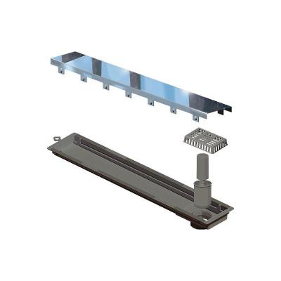 Ralo Linear Novii Sifonado 4225 50cm Saída Na Extremidade Com Tampa Inox Polida 4225