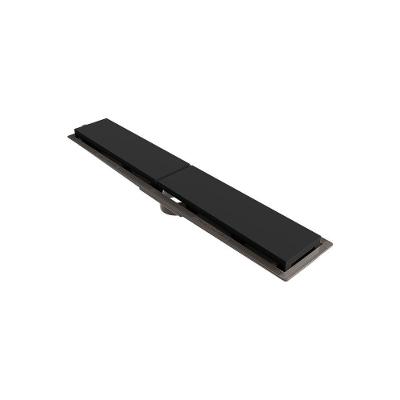Ralo Linear Novii Sifonado 8891 50cm Saída Central Com Tampa Preta 8891