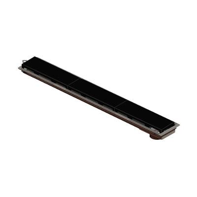 Ralo Linear Novii Seco 4231 75cm Saída Na Extremidade Com Tampa Preta 4231