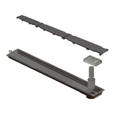 Ralo Linear Novii Sifonado 6087 75cm Saída Na Extremidade Com Tampa Oculta 6087