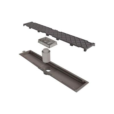 Ralo Linear Novii Sifonado 8887 50cm Saída Central Com Tampa Oculta 8887