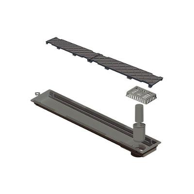 Ralo Linear Novii Sifonado 6086 50cm Saída Na Extremidade Com Tampa Oculta 6086