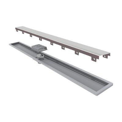 Ralo Linear Elleve Royal 116 80cm Com Tampa Inox Inox 116