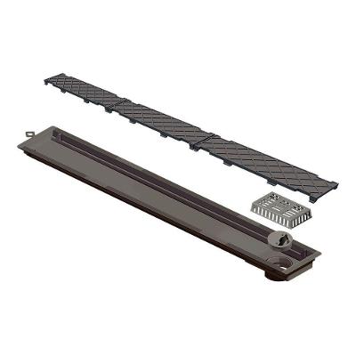 Ralo Linear Novii Seco 6085 75cm Saída Na Extremidade Com Tampa Oculta