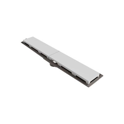 Ralo Linear Novii Seco 8877 50cm Saída Central Com Tampa Branca 8877