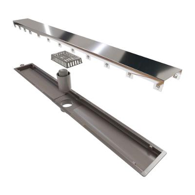 Ralo Linear Novii Sifonado 8898 75cm Saída Central Com Tampa Inox Polida 8898