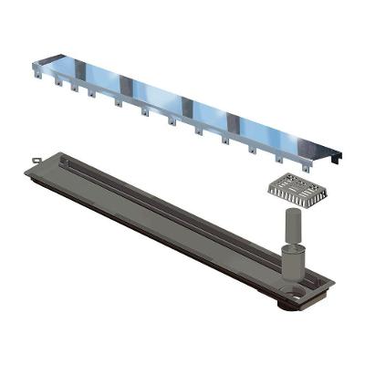 Ralo Linear Novii Sifonado 4238 75cm Saída Na Extremidade Com Tampa Inox Polida 4238