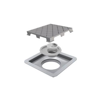 Ralo Linear Novii Seco Quadrado 4665 15x15 Com Tampa Oculta
