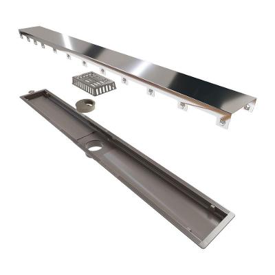 Ralo Linear Novii Seco 8886 75cm Saída Central Com Tampa Inox Polida 8886