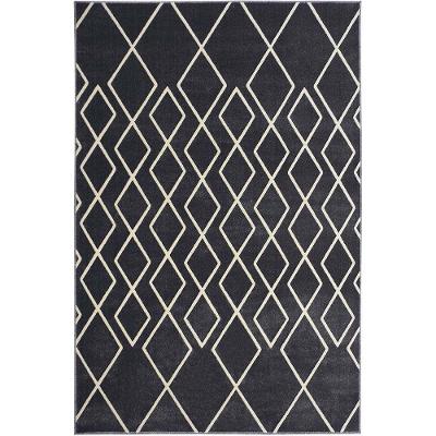 Tapete Para Sala Supreme Lyre 01-16 Cinza 1,00x1,50m