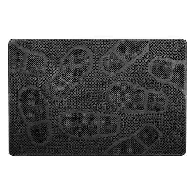 Capacho De Borracha Antiderrapante Ecco 22 Preto 0,40x0,60m