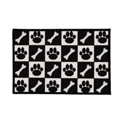 Capacho Antiderrapante Clean 29 Preto Branco 0,40x0,60m