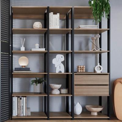 Kit Estante Livreiro 03 Pecas 183x160cm Preto Montana Proddy Preto Montana