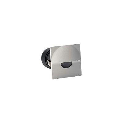 Balizador Nordecor Mini Romi Quadrado De Embutir Alto Irc 90 Led 1w Bivolt Branco 3000k Luz Amarela