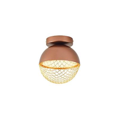 Plafon Nordecor Rezi 2930 18cm Led Bivolt Cobre - Dourado Brilho Cobre - Dourado 2930