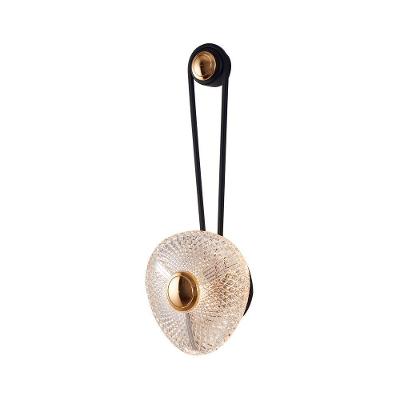 Arandela Nordecor Riva 5w Led Bivolt Preto-dourado