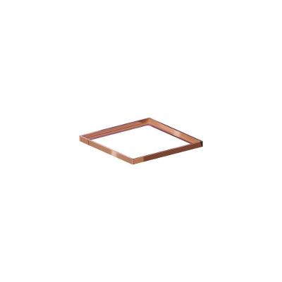 Porta Grelha Linear Elleve Quadrado 4182 10x10 Red Gold
