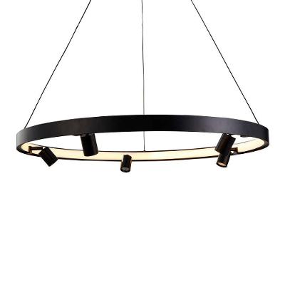 Lustre Pendente Nordecor Lilla 2541 Preto Led Bivolt