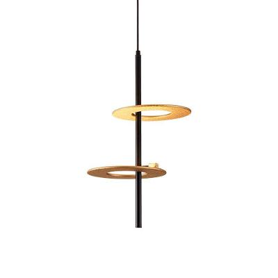 Lustre Pendente Nordecor Kote 2758 Preto - Dourado Led Bivolt Preto - Dourado 2758