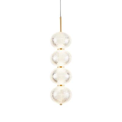Lustre Pendente Nordecor Luse 2796 Ouro Champagne Led Bivolt Ouro Champagne 2796