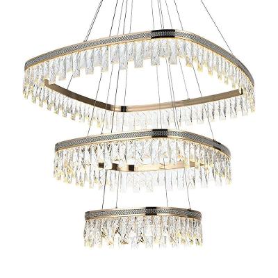 Lustre Pendente Nordecor Stenna 2897 Ouro Brilho Led Bivolt