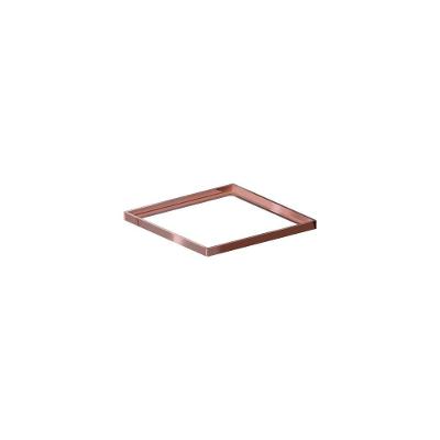 Porta Grelha Linear Elleve Quadrado 5572 10x10 Rose Gold